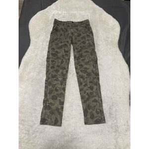 Lucky Brand The Cargo Womens Camo Green‎ Pants Size 00/24